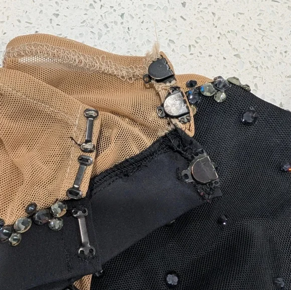 CUSTOM HANDMADE Ice Figure Skating SOLO DRESS Baton Twirling Dance Leotard OOAK - Picture 9 of 16